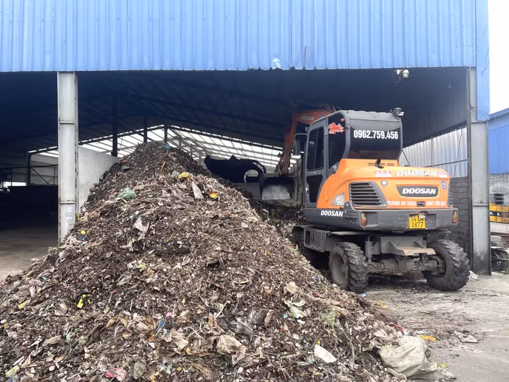 Nhà máy xử lý rác thải tại xã Quảng Nghĩa (TP Móng Cái) của Công ty CP Xử lý chất thải miền Đông.