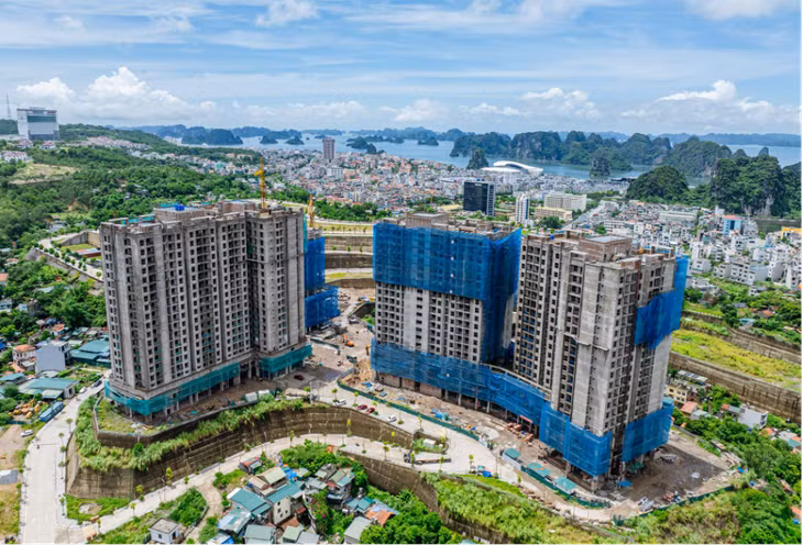 Dự án NOXH Khu dân cư Đồi Ngân hàng đang được xây dựng, dự kiến bàn giao Quý I/ 2025