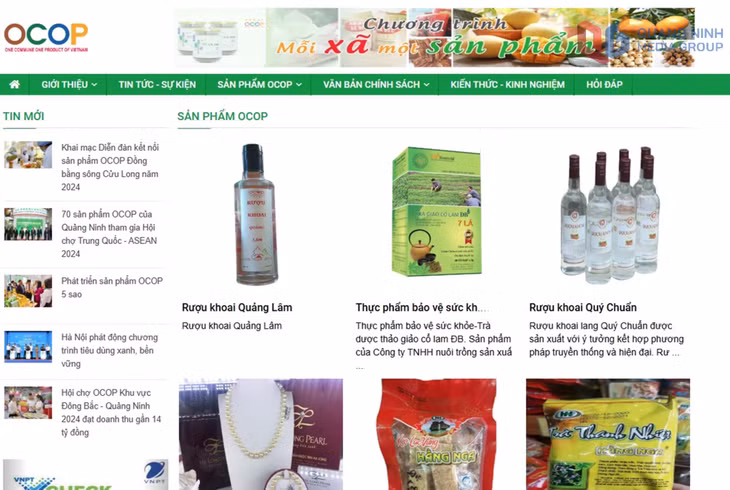 Trang TMĐT ocop.com.vn thu hút nhiều doanh nghiệp và cơ sở OCOP tham gia.