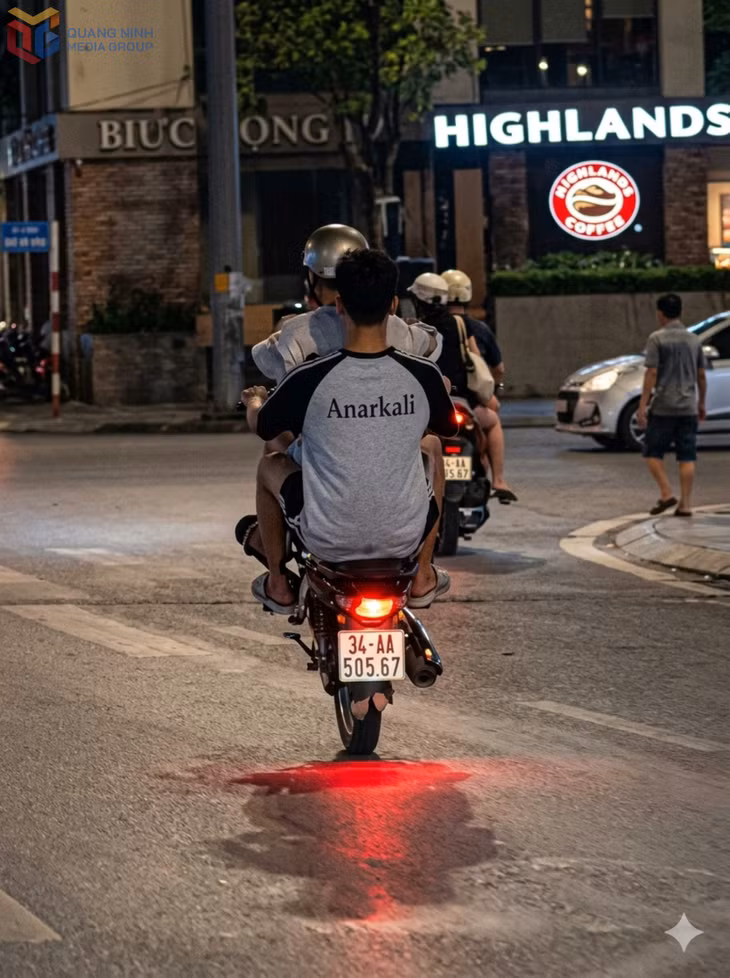 Một trường hợp điều khiển xe mô tô bốc đầu tại tại đường bao biển Trần Quốc Nghiễn đoạn gần Công viên hoa Lán Bè được lực lượng hóa trang Đội CSGT đường bộ số 2, Phòng CSGT phát hiện.