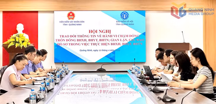 BHXH tỉnh và Viện Kiểm sát Nhân dân tỉnh trao đổi thông tin về hành vi chậm đóng, trốn đóng BHXH, BHYT, BHTN; gian lận, giả mạo hồ sơ trong việc thực hiện BHXH, BHYT, BHTN, tháng 4/2026.