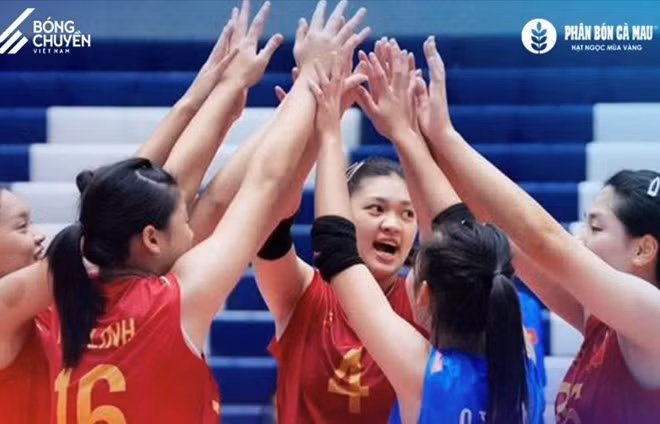 Tuyển bóng chuyền nữ U18 Việt Nam giành ngôi á quân giải Đông Nam Á 2026. Ảnh: VFV
