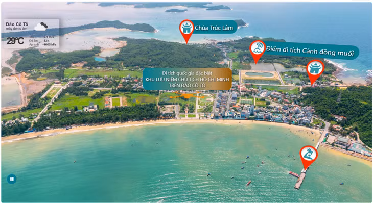 Tham quan Khu lưu niệm Chủ tịch Hồ Chí Minh trên đảo Cô Tô qua công nghệ VR360.