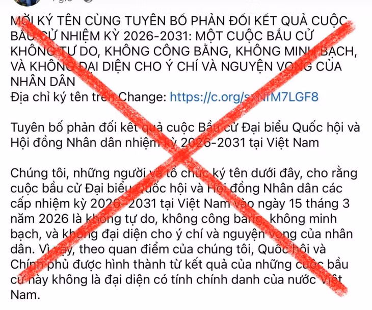Các thế lực thù địch, chống đối xuyên tạc, bịa đặt về cuộc bầu cử.