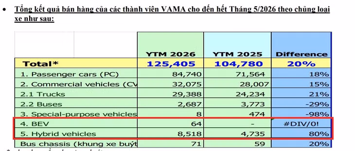 Trong dài hạn, xe ôtô điện và hybrid vẫn tăng trưởng ấn tượng. Ảnh: VAMA