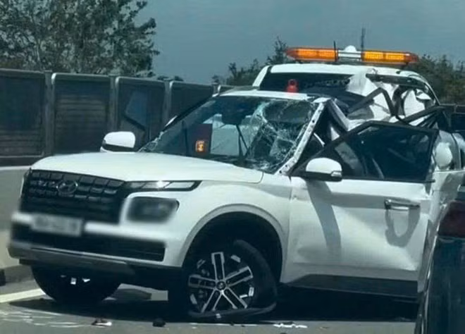 Khởi tố tài xế xe tải trong vụ tai nạn làm 2 người tử vong trên cao tốc Cam Lâm - Vĩnh Hảo. Ảnh: Công an Khánh Hòa