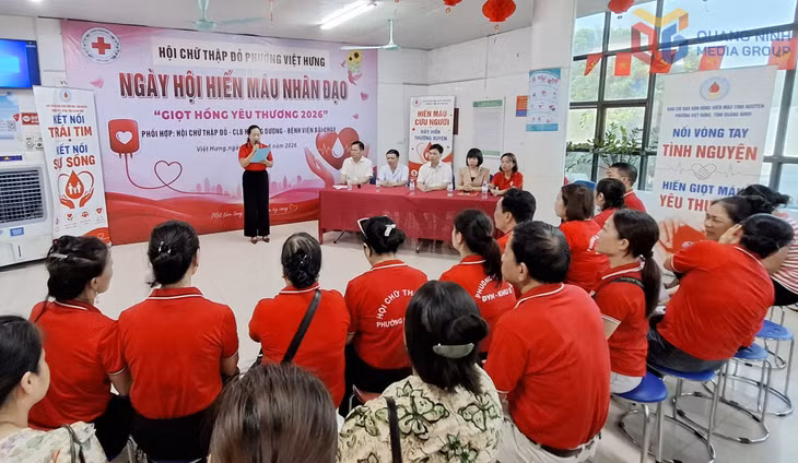 Quang cảnh Ngày hội hiến máu nhân đạo 