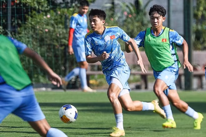U19 Việt Nam gặp U19 Myanmar ở lượt trận thứ 2 tại giải U19 Đông Nam Á 2026. Ảnh: VFF
