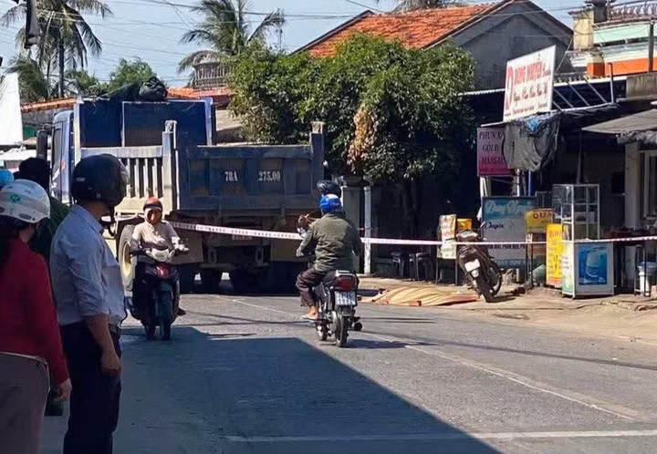 Hiện trường vụ tai nạn.