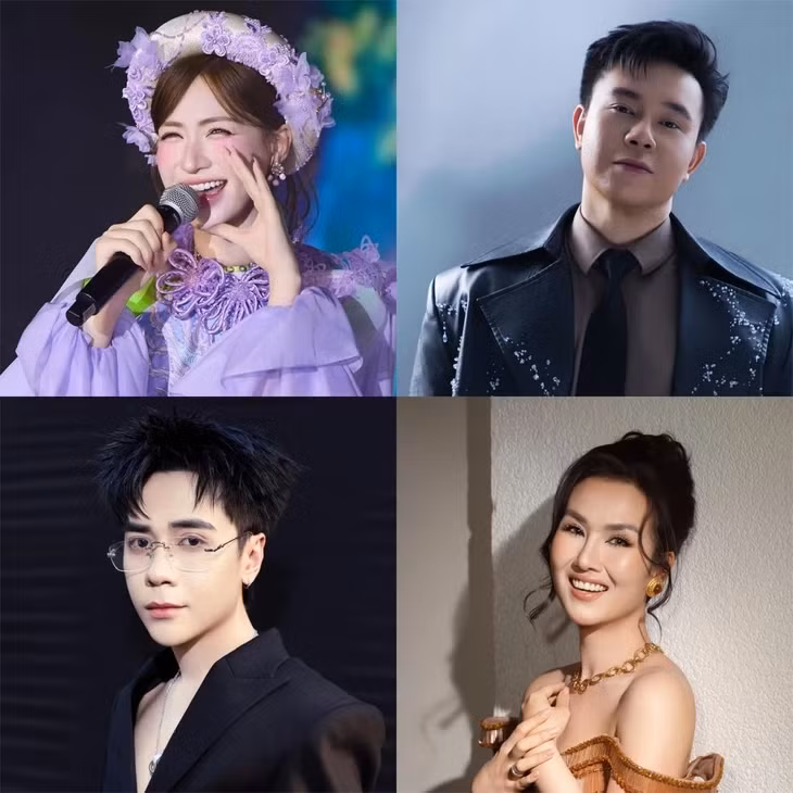 Hòa Minzy, Đông Hùng, Quang Hùng MasterD, Võ Hạ Trâm đổ bộ concert - Ảnh: FBNV