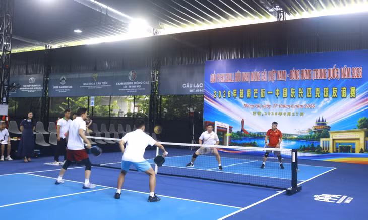 Hoạt động giao lưu thể thao Pickleball hữu nghị Móng Cái (Việt Nam) - Đông Hưng (Trung Quốc).