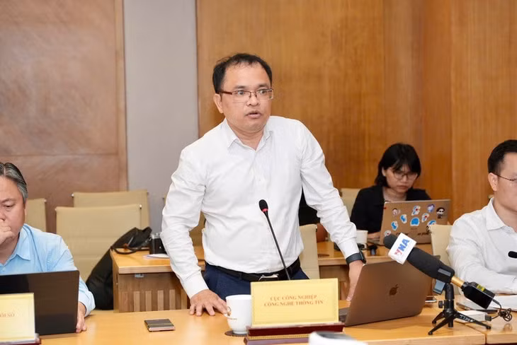 Ông Trần Anh Tú, Phó Cục trưởng Cục Công nghiệp Công nghệ thông tin (Bộ KH&amp;CN) - Ảnh: VGP/TG