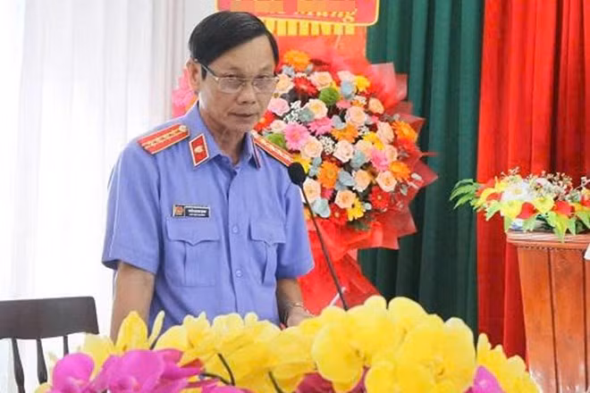Ông Trần Quang Minh - nguyên Phó Viện trưởng Viện Kiểm sát nhân dân tỉnh Quảng Ngãi (cũ). Ảnh: Viện Kiểm sát nhân dân tỉnh Quảng Ngãi