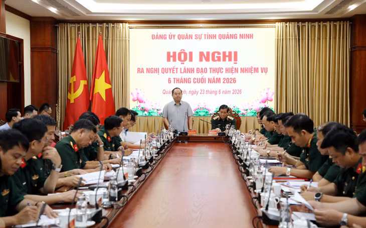Đảng ủy Quân sự tỉnh tỉnh tổ chức Hội nghị ra nghị quyết lãnh đạo thực hiện nhiệm vụ 6 tháng cuối năm 2026.
