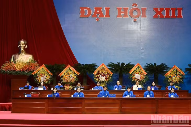 Đoàn Chủ tịch Đại hội Đoàn toàn quốc lần thứ XIII.