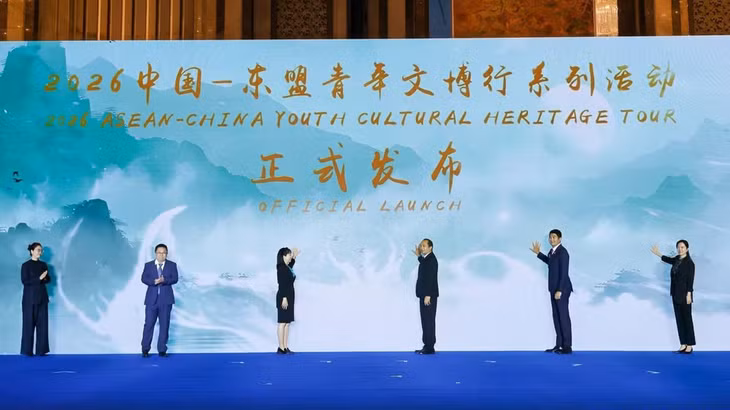 Khởi động chương trình tìm hiểu về văn hóa và di sản cho thanh niên ASEAN-Trung Quốc năm 2026 trong khuôn khổ Diễn đàn. (Ảnh do Ban tổ chức cung cấp)