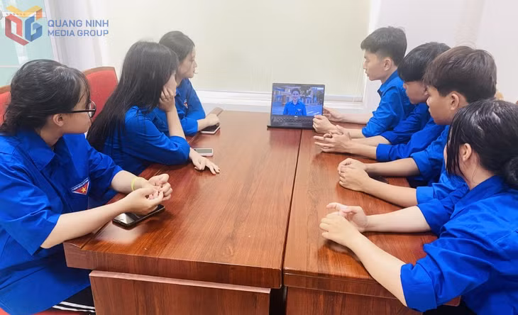 Tuổi trẻ phường Uông Bí xây dựng video ngắn ứng dụng AI tuyên truyền phòng, chống tai nạn thương tích.