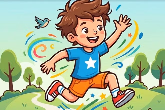 Cách giúp trẻ hiếu động kiểm soát năng lượng tích cực mỗi ngày. Đồ họa: Thiện Nhân