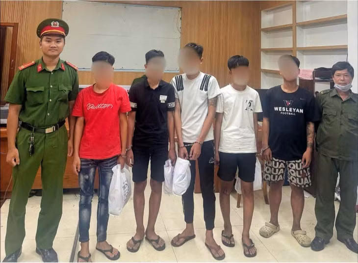 Công an Đà Nẵng làm rõ vụ dàn cảnh cướp xe máy do nhóm thiếu niên gây ra. Ảnh: CACC