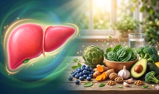 Chế độ ăn uống lành mạnh sẽ góp phần hỗ trợ gan hoạt động hiệu quả hơn. Ảnh: Như Hạ