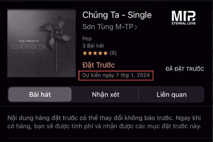 Sơn Tùng M-TP từng công bố kế hoạch phát hành album “Chúng ta” vào năm 2024 nhưng đến nay vẫn bỏ ngỏ. Ảnh M-TP Entertainment.