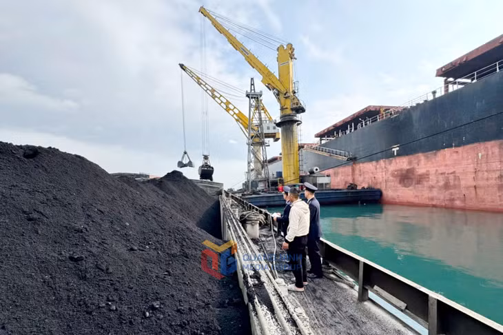 Hoạt động xuất nhập khẩu than tại cảng Con Ong - Hòn Nét.