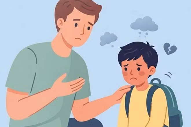 Những hành vi của cha mẹ có thể ảnh hưởng đến sự phát triển của trẻ. Đồ họa: Thiện Nhân