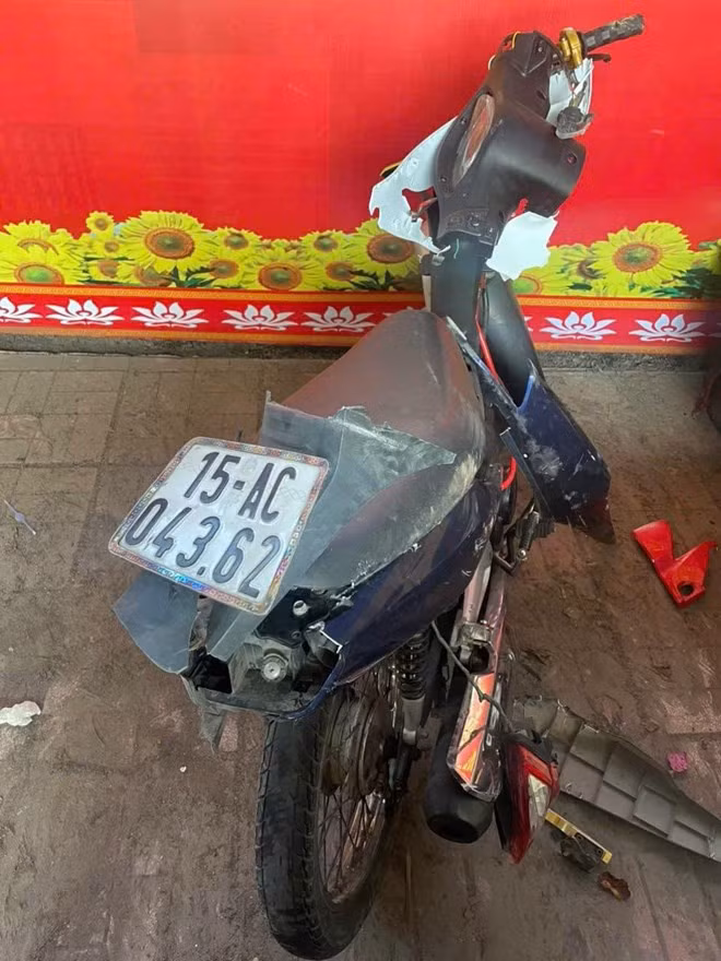 Công an tìm nhân chứng, hình ảnh liên quan vụ tai nạn hoặc chiếc xe mô tô BKS 15AC-043.62. Ảnh: Công an phường Hưng Đạo, TP Hải Phòng