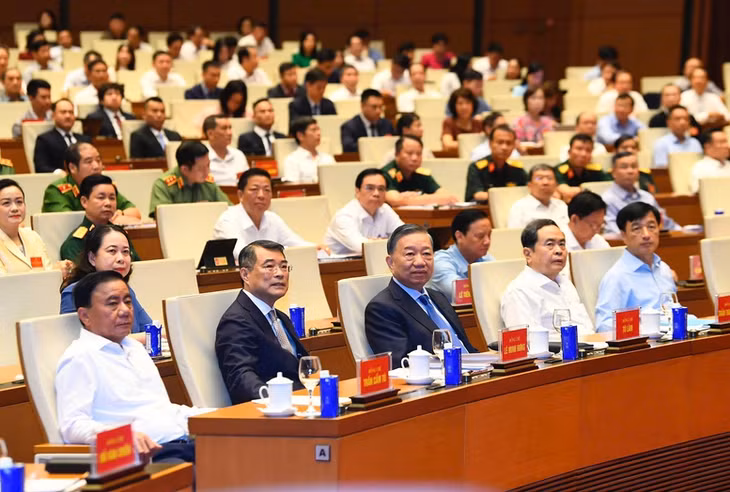 Các đồng chí lãnh đạo Đảng, Nhà nước dự hội nghị tại điểm cầu Trung ương. Ảnh: Chinhphu.vn