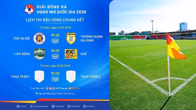 3 trận đấu tại vòng chung kết hạng Nhì Quốc gia 2026 có VAR. Ảnh: VFF