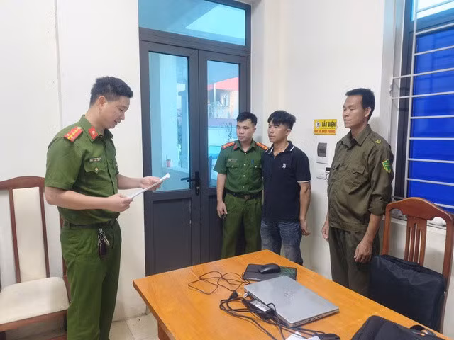 Đối tượng Nguyễn Văn Ngọc bị khởi tố. Ảnh: Công an tỉnh Bắc Ninh.