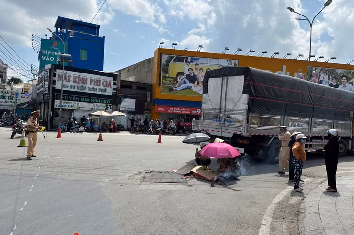 Hiện trường vụ tai nạn giao thông