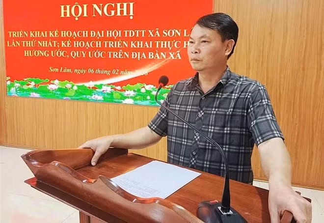 Ông Lữ Văn Đương, nguyên Phó Chủ tịch UBND xã Sơn Lâm. Ảnh: Ngọc Anh