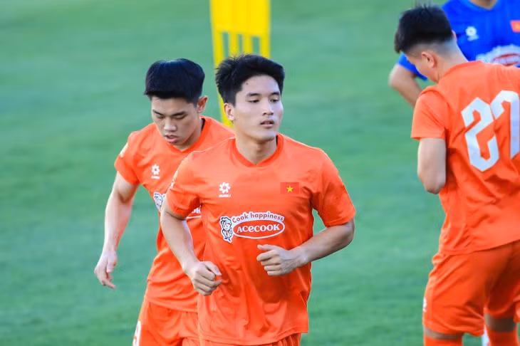 Tiền đạo trẻ Ngọc Mỹ sẽ học hỏi được nhiều kinh nghiệm trong lần đầu lên tuyển Việt Nam. Ảnh: Minh Dân
