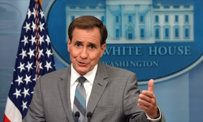 Phát ngôn viên an ninh quốc gia Nhà Trắng John Kirby tại Washington hôm 17/7. Ảnh: AFP