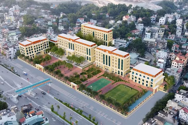 Phối cảnh dự án mở rộng, nâng cấp trường THPT Hòn Gai, TP Hạ Long
