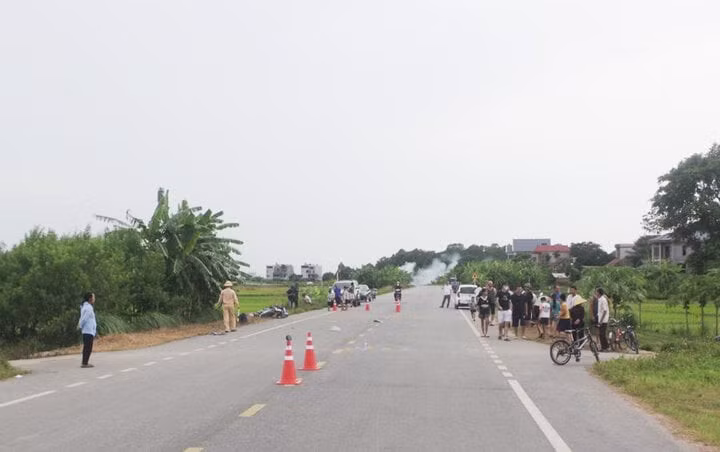 Hiện trường vụ tai nạn.