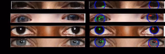 Hình ảnh nhãn cầu trong các ảnh deepfake. Ảnh: Petapixel