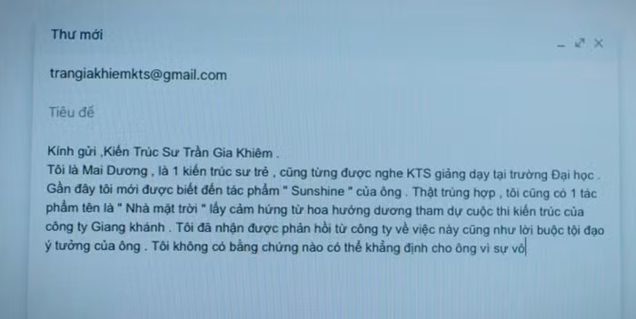 Bức email đầy lỗi của nữ chính “Chúng ta của 8 năm sau” từng dậy sóng mạng xã hội. Ảnh: Chụp màn hình