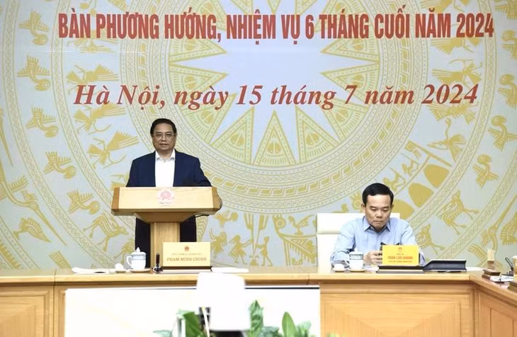Thủ tướng Phạm Minh Chính phát biểu ý kiến tại phiên họp (Ảnh: Trần Hải).