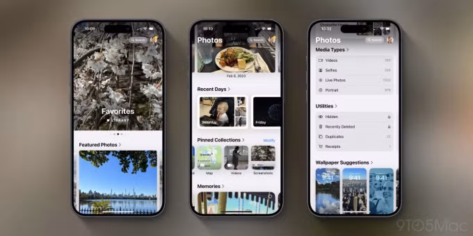 Giao diện Photos trên iOS 18. Ảnh: 9to5mac
