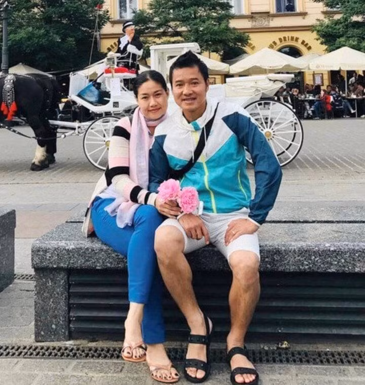 Hồng Sơn và bà xã Hồng Hải.