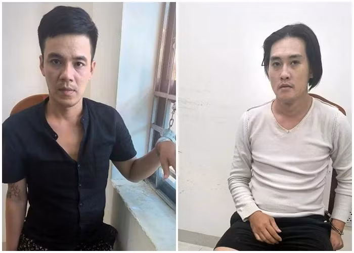 2 tên cướp bị bắt giữ.