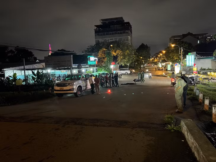Hiện trường vụ tai nạn.