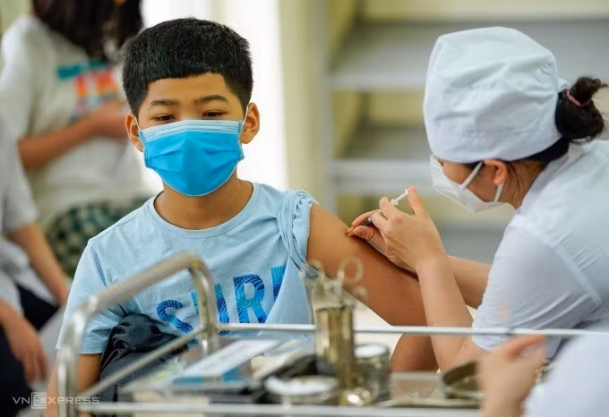 Tỷ lệ tiêm chủng vaccine bạch hầu chưa đạt tiến độ. Ảnh: Phạm Chiểu