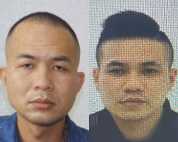 Đinh Xuân Sáng và Nguyễn Xuân Đạt đang bỏ trốn.