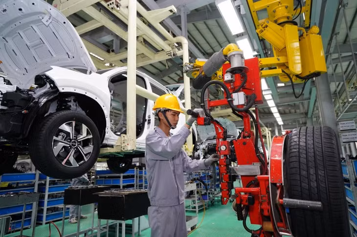 Chỉ số sản xuất công nghiệp tăng trưởng rõ nét. Ảnh: Cấn Dũng