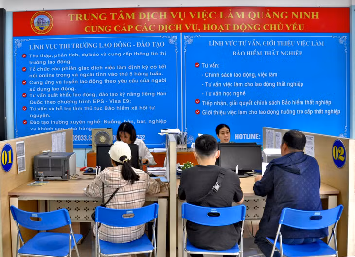 Tư vấn, giới thiệu việc làm cho người lao động, người lao động hưởng chế độ bảo hiểm thất nghiệp.