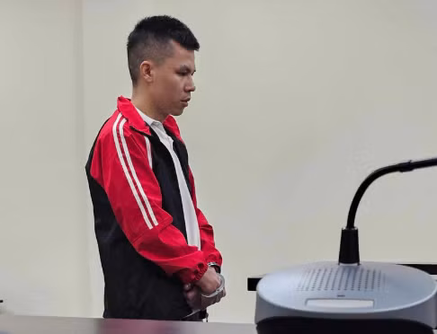 Bị cáo Nguyễn Văn Thường tại tòa. Ảnh: CTV