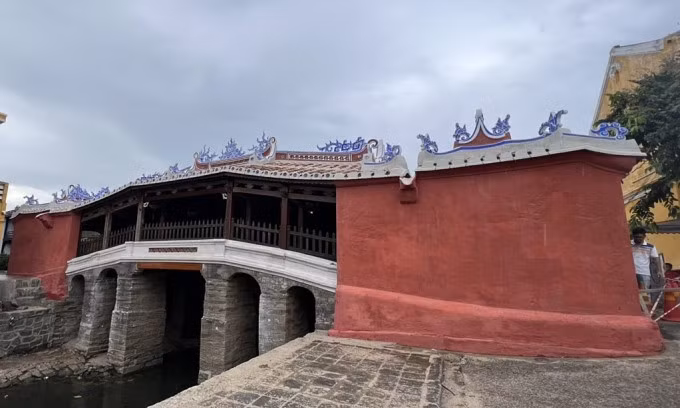 Diện mạo Chùa Cầu sau trùng tu. Ảnh: Trung tâm Bảo tồn di sản văn hóa Hội An
